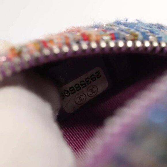 CHANEL Chain Shoulder Bag Tweed Rainbow CC - Picture 9 of 16